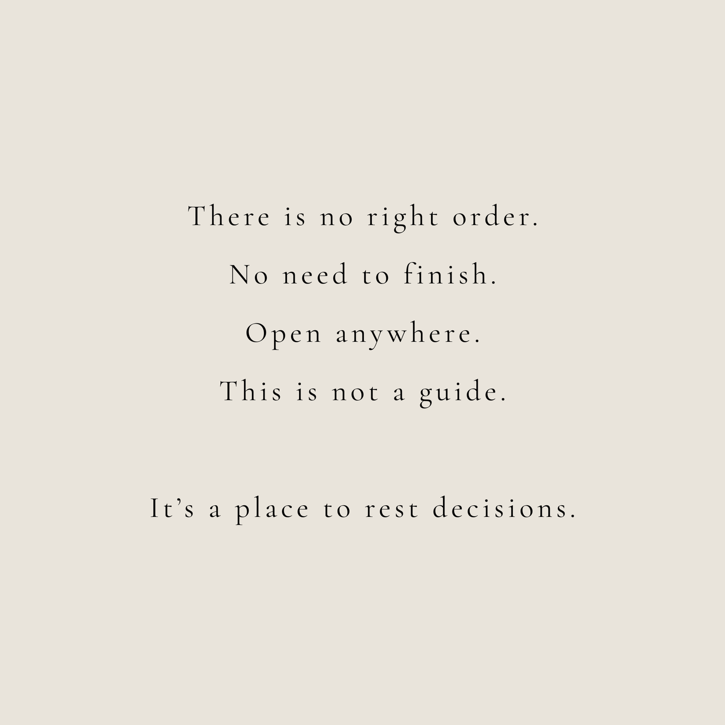 Thirty Judgments — A quiet place to rest from deciding.